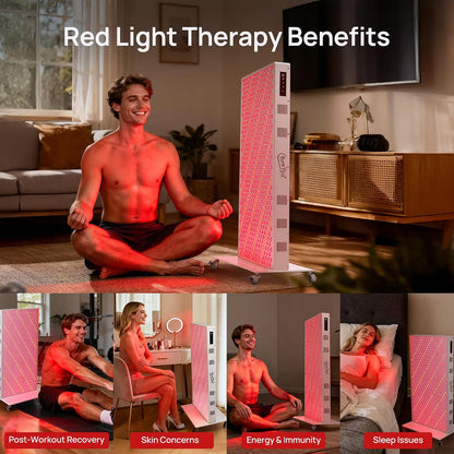 Red Light Therapy Panel for Body, 580Leds, Near‑Infrared Light Device